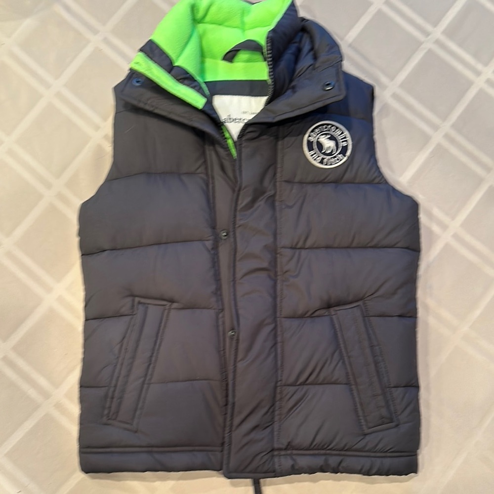 Abercrombie Kids Neon Green Fleece Jacket